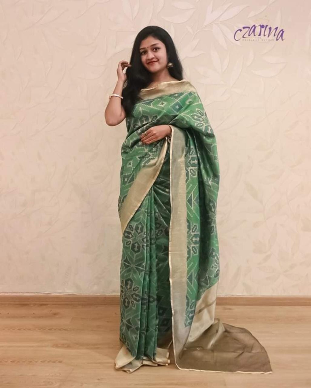 HUNTER GREEN GOLDEN BANARASI SILK SAREE