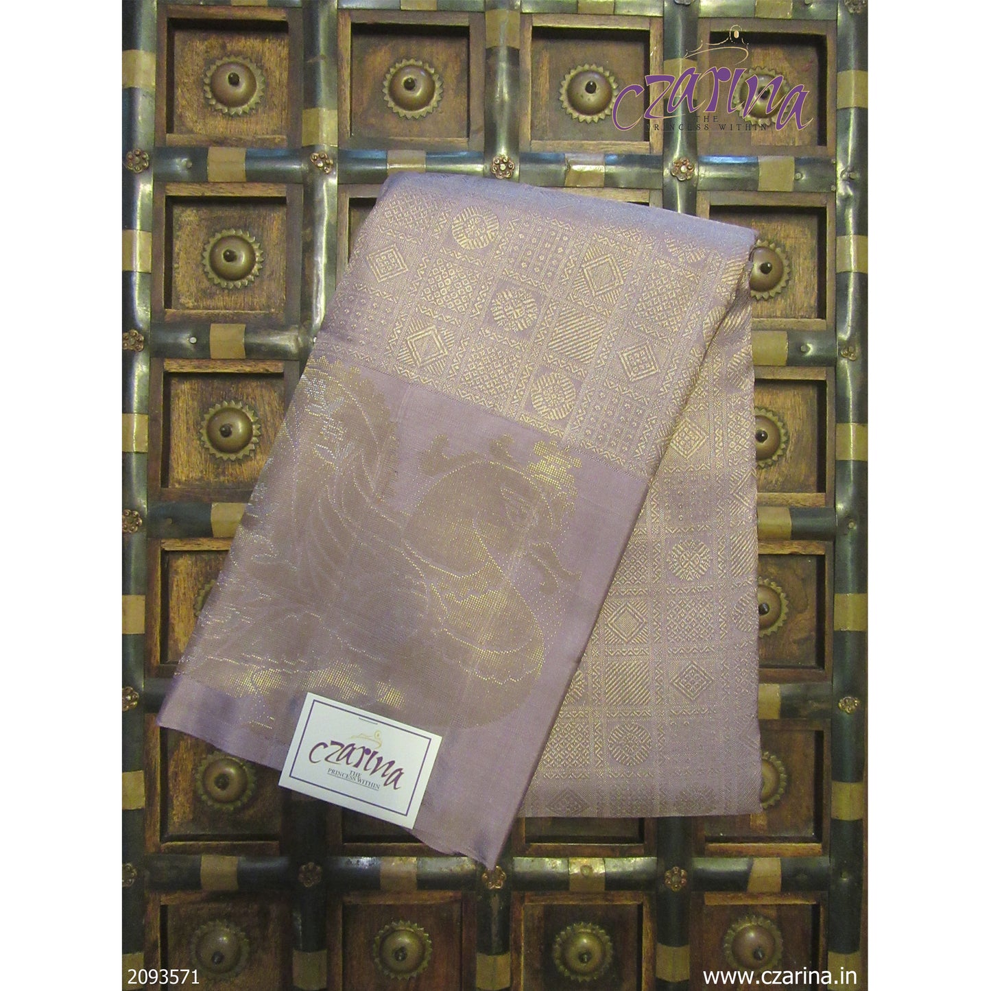 LIGHT PASTEL PURPLE GOLDEN KANCHIPURAM SILK SAREE