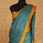 GREEN WITH MUSTARD BORDER TUSSAR SILK SAREE