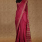 DARK PINK WITH BEAUTIFUL LONG PALLU TUSSAR SILK SAREE