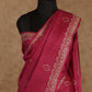 DARK PINK WITH BEAUTIFUL LONG PALLU TUSSAR SILK SAREE