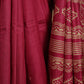 DARK PINK WITH BEAUTIFUL LONG PALLU TUSSAR SILK SAREE