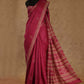 DARK PINK WITH BEAUTIFUL LONG PALLU TUSSAR SILK SAREE