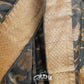 BLACK BANARASI TUSSAR SAREE WITH WOVEN DESIGNS IN ANTIQUE GOLD ZARI