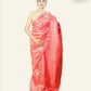 LIGHT RED TUSSAR SILK SAREE WITH TINY ZARI BUTTIS ALL OVER