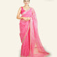 MAGENTA ORGANZA SAREE WITH LEHARIYA DESIGNS, SEQUINS, AND MIRROR EMBROIDERY