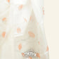 OFF-WHITE SILK ORGANZA SAREE WITH PEACH HAND-PAINTED FLORAL DESIGNS