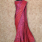 LITE MAROON WITH KUTCH EMBROIDERY TUSSAR SILK SAREE