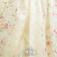 OFF-WHITE ORGANZA SAREE WITH FLORAL EMBROIDERY, SEQUINS, AND THREAD WORKED BORDER