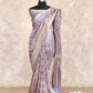 MAUVE WITH LIGHT GOLDEN WEAVE BANARASI SILK SAREE