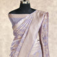 MAUVE WITH LIGHT GOLDEN WEAVE BANARASI SILK SAREE