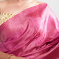 WINE COLOUR TUSSAR SILK SAREE WITH DELICATE ZARI WEAVING ON BORDER AND PALLU