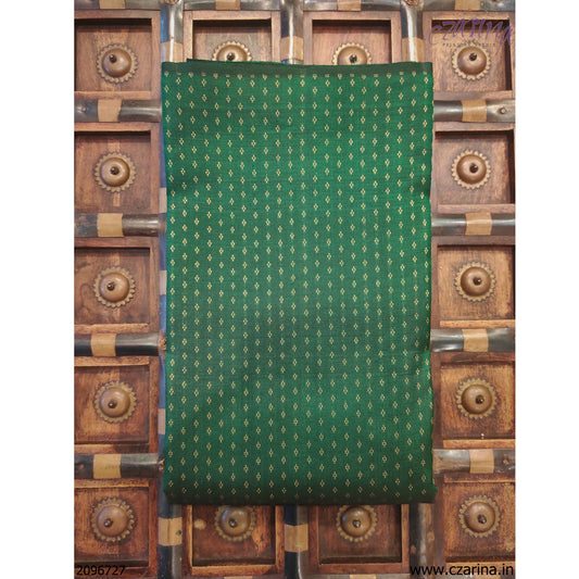 BOTTLE GREEN GOLDEN PURE KANCHIPURAM SILK SARI